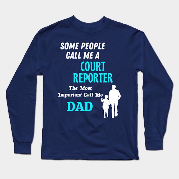 Court reporter Long Sleeve T-Shirt by Mdath